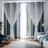 Blue/Ivory